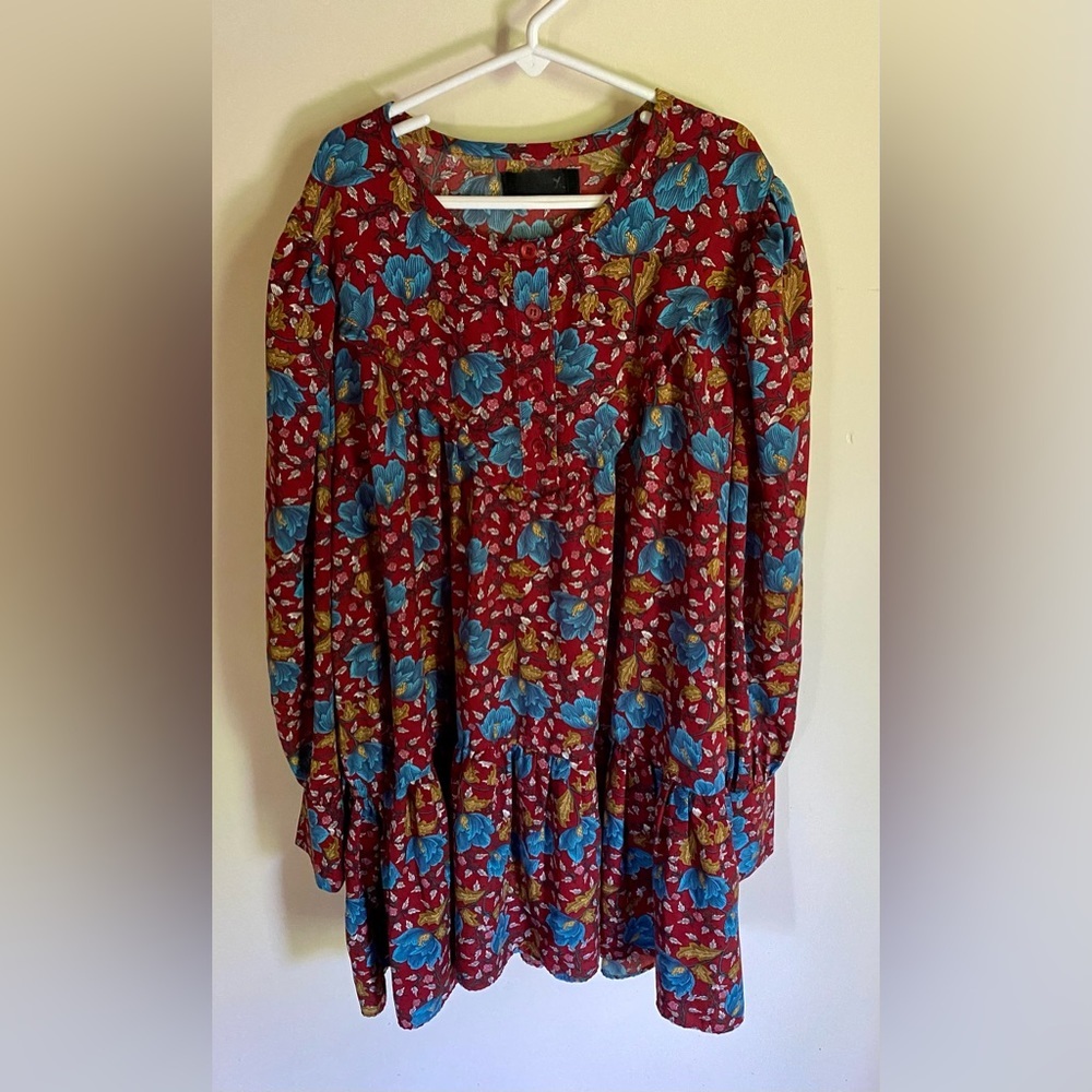 ✨Stylenanda Burgundy Floral Dress✨ NWOT